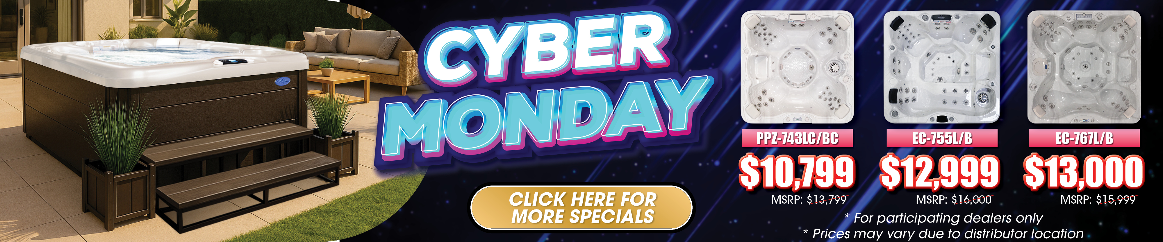 Calspas hot tub being used in a family setting - Cathedral City